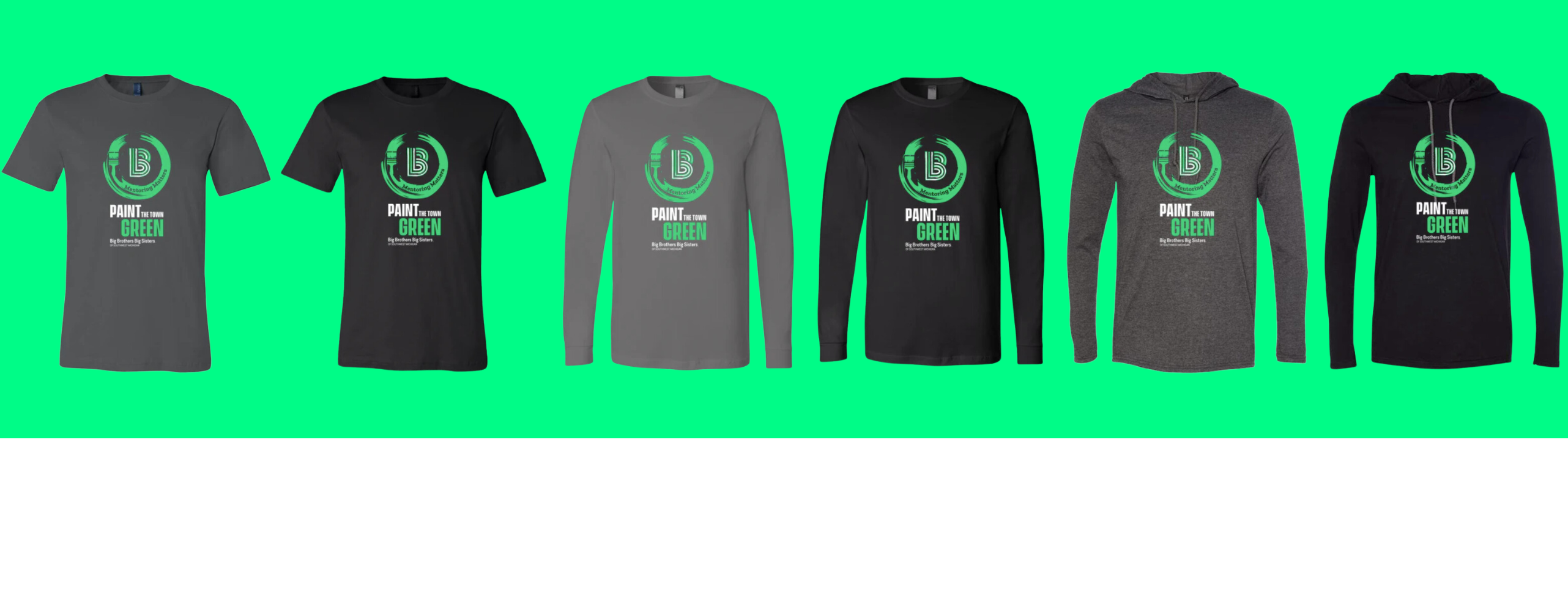 Paint the Town Green logo items for purchase!